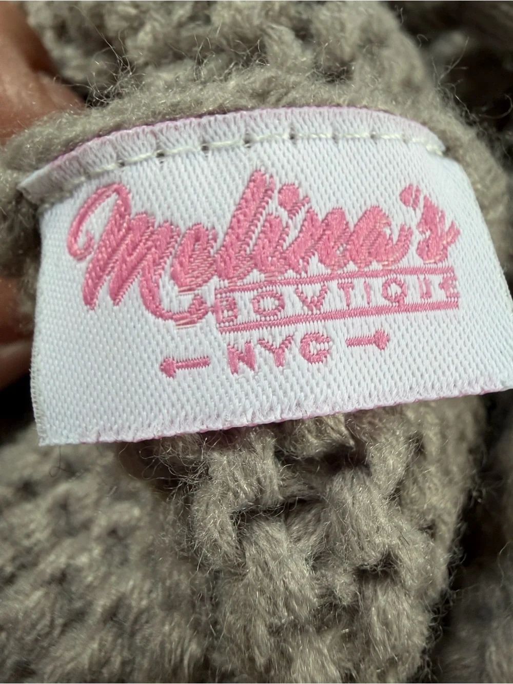 Melina’s Boutique NYC grey triple
